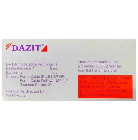 dazit 5mg tablet 15's